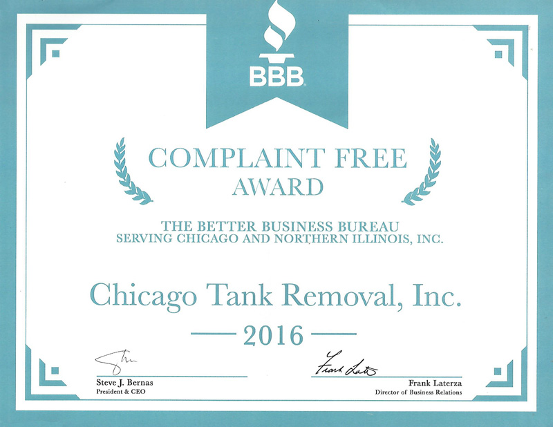 BBB No Complaints Award
